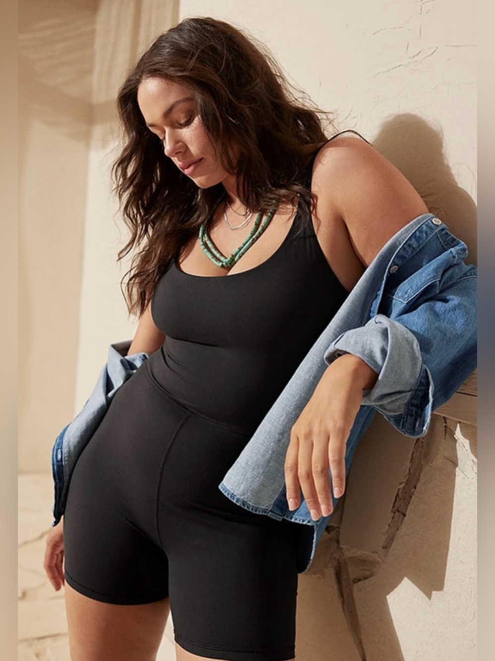 NWT OFFLINE By Aerie The Hugger Scoop 5"
Romper